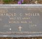 OK, Grove, Olympus Cemetery, Weller, Harold C. Military Headstone