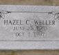OK, Grove, Olympus Cemetery, Weller, Hazel C. Headstone