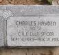 OK, Grove, Olympus Cemetery, Spicer, Charles Hayden Headstone
