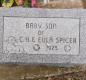 OK, Grove, Olympus Cemetery, Spicer, Infant Son Headstone
