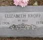 OK, Grove, Olympus Cemetery, Kropp, Elizabeth Headstone