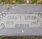 OK, Grove, Olympus Cemetery, Lefler, Cora L. Headstone