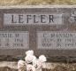 OK, Grove, Olympus Cemetery, Lefler, Bessie M. & C. Manson Headstone