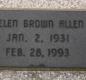OK, Grove, Olympus Cemetery, Allen, Helen (Brown) Headstone