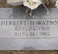OK, Grove, Olympus Cemetery, Watson, Herbert H. Headstone