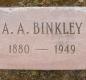 OK, Grove, Olympus Cemetery, Binkley, A. A. Headstone