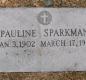 OK, Grove, Olympus Cemetery, Sparkman, Pauline Headstone