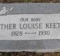 OK, Grove, Olympus Cemetery, Keeter, Esther Louise Headstone