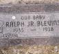 OK, Grove, Olympus Cemetery, Blevins, Ralph Jr. Headstone