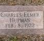OK, Grove, Olympus Cemetery, Hupman, Charles Elmer Headstone