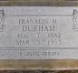 OK, Grove, Olympus Cemetery, Durham, Franklin M. Headstone