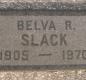 OK, Grove, Olympus Cemetery, Slack, Belva R. Headstone