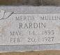 OK, Grove, Olympus Cemetery, Rardin, Mertie (Mullins) Headstone