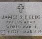 OK, Grove, Olympus Cemetery, Fields, James S. Military Headstone
