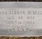 OK, Grove, Olympus Cemetery, Dudgeon, Emma (Rebman) Headstone
