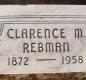 OK, Grove, Olympus Cemetery, Rebman, Clarence M. Headstone