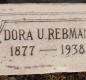 OK, Grove, Olympus Cemetery, Rebman, Dora U. Headstone