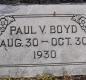 OK, Grove, Olympus Cemetery, Boyd, Paul V. Headstone