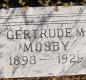 OK, Grove, Olympus Cemetery, Mosby, Gertrude M. Headstone