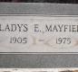 OK, Grove, Olympus Cemetery, Mayfield, Gladys E. Headstone