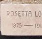 OK, Grove, Olympus Cemetery, Long, Rosetta Headstone