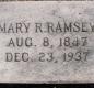 OK, Grove, Olympus Cemetery, Ramsey, Mary R. Headstone