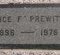 OK, Grove, Olympus Cemetery, Prewitt, Alice F. Headstone