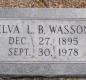 OK, Grove, Olympus Cemetery, Wasson, Elva L. B. Headstone
