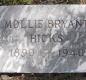 OK, Grove, Olympus Cemetery, Hicks, Mollie (Bryant) Headstone
