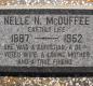 OK, Grove, Olympus Cemetery, McDuffee, Nelle N. Headstone