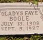 OK, Grove, Olympus Cemetery, Bogle, Gladys Faye Headstone