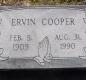 OK, Grove, Olympus Cemetery, Cooper, Ervin Headstone