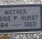 OK, Grove, Olympus Cemetery, Hurst, Jessie P. Headstone