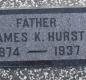 OK, Grove, Olympus Cemetery, Hurst, James K. Headstone