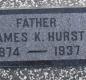 OK, Grove, Olympus Cemetery, Hurst, James K. Headstone