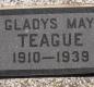 OK, Grove, Olympus Cemetery, Teague, Gladys May Headstone