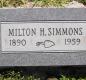 OK, Grove, Olympus Cemetery, Simmons, Milton H. Headstone