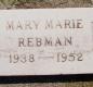 OK, Grove, Olympus Cemetery, Rebman, Mary Marie Headstone