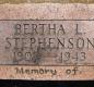 OK, Grove, Olympus Cemetery, Stephenson, Bertha L. Headstone