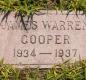 OK, Grove, Olympus Cemetery, Cooper, James Warren Headstone