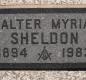 OK, Grove, Olympus Cemetery, Sheldon, Walter Myrian Headstone