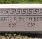 OK, Grove, Olympus Cemetery, McCowen, Kate R. Headstone