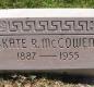 OK, Grove, Olympus Cemetery, McCowen, Kate R. Headstone