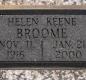 OK, Grove, Olympus Cemetery, Broome, Helen (Keene) Headstone