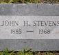 OK, Grove, Olympus Cemetery, Stevens, John H. Headstone