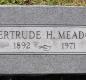 OK, Grove, Olympus Cemetery, Meador, Gertrude H. Headstone
