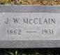 OK, Grove, Olympus Cemetery, McClain, J. W. Headstone
