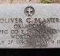 OK, Grove, Olympus Cemetery, Beamer, Oliver C. Military Headstone