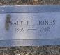 OK, Grove, Olympus Cemetery, Jones, Walter I. Headstone