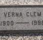 OK, Grove, Olympus Cemetery, Clem, Verna Headstone